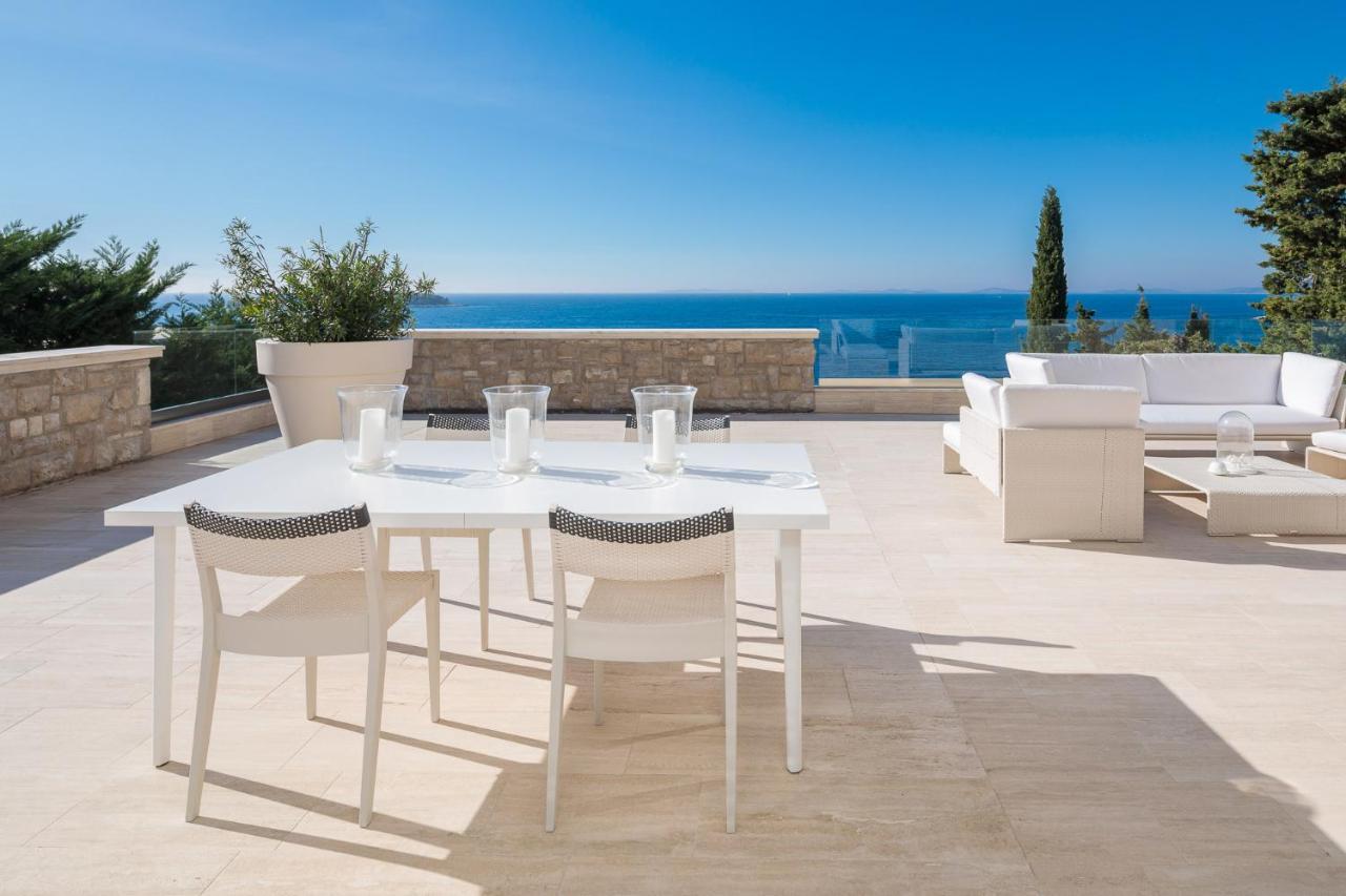 Luxury Seafront Villa Primosten Glamour With Private Pool, Sauna And Gym At The Beach In Primošten Zewnętrze zdjęcie